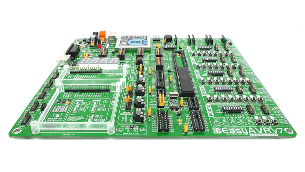 Kit di sviluppo Easy AVR V7 MikroElektronika