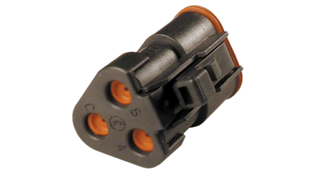 Deutsch, DT06, DT Male 3 Way Connector Assembly for use with Automotive Connectors