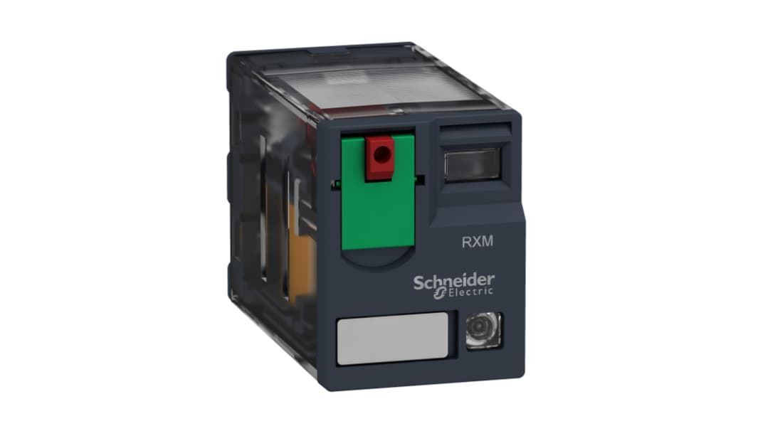 Schneider Electric Harmony Relay RXM 24V ac Spule 4-poliger Wechsler Steckrelais 3A 180Ω 1.2W Monostabiles Relais