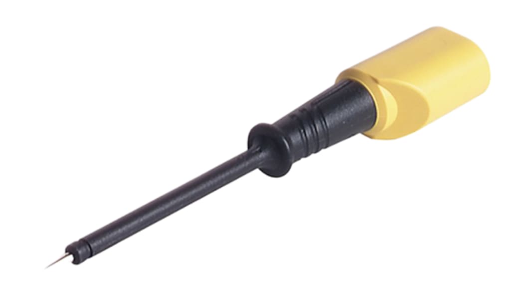 Hirschmann 4mm Prüfspitzen Schwarz, Edelstahl Spitze 2mm, 30 V ac, 60V dc