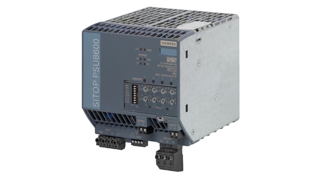 Siemens SITOP PSU8600 DINレール取付け用スイッチング電源 24V dc, 10A, 960W