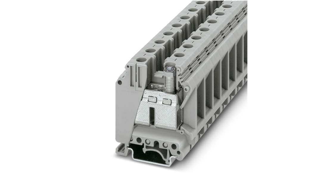 Phoenix Contact 3008009 UK 35-IB Series Grey, 0.75 → 50mm², Single-Level, Screw Termination