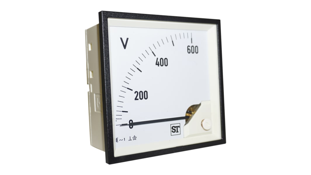 Voltmetro analogico in c.a. Sifam Tinsley serie Sigma, foro da 92 x 92 mm