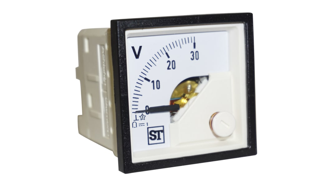 Voltmetro analogico in c.c. Sifam Tinsley serie Sigma, foro da 92 x 92 mm