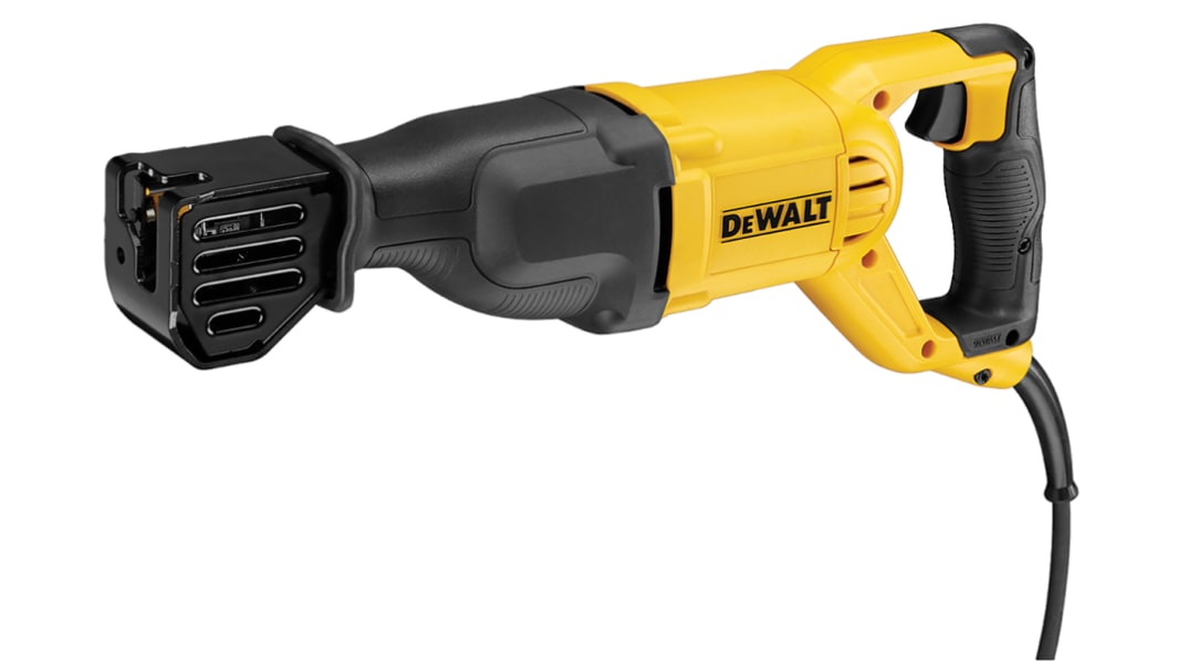 DeWALT DWE305PK Corded Reciprocating Saw, 240V, Type G - British 3-Pin