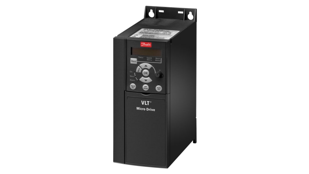Danfoss Inverter Drive, 2.2 kW, 3 Phase, 230 V ac, 9.6 A, VLT FC51 Series