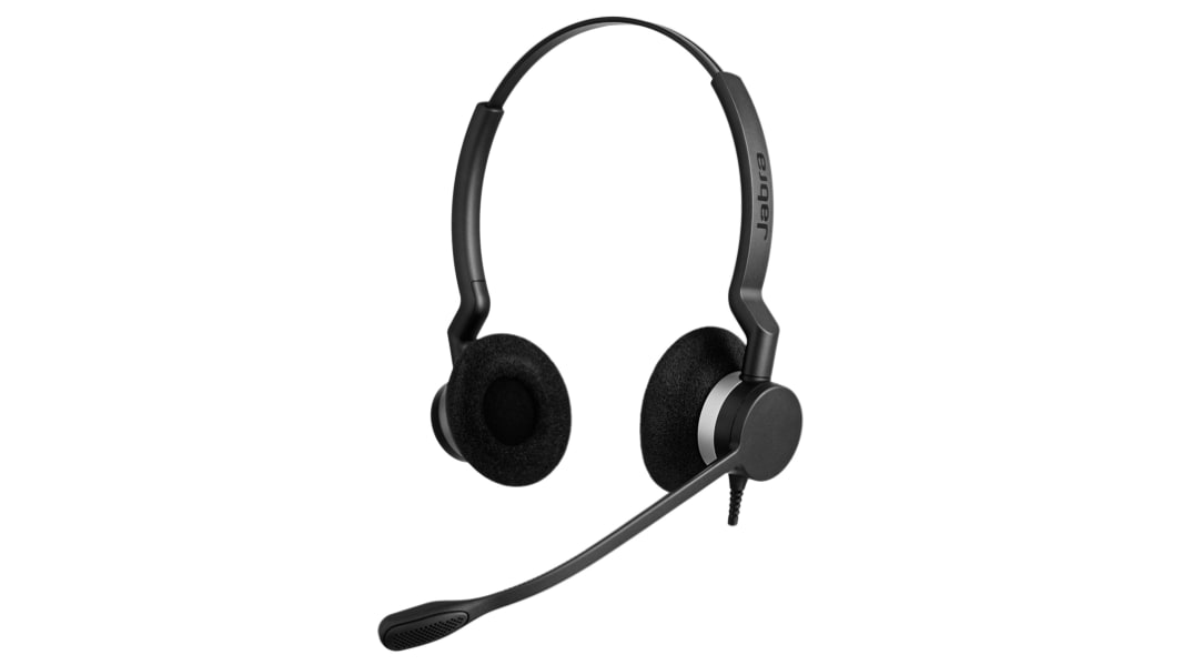 Jabra Biz 2300 On-Ear-Headset Schnelltrennung Schwarz Verdrahtet
