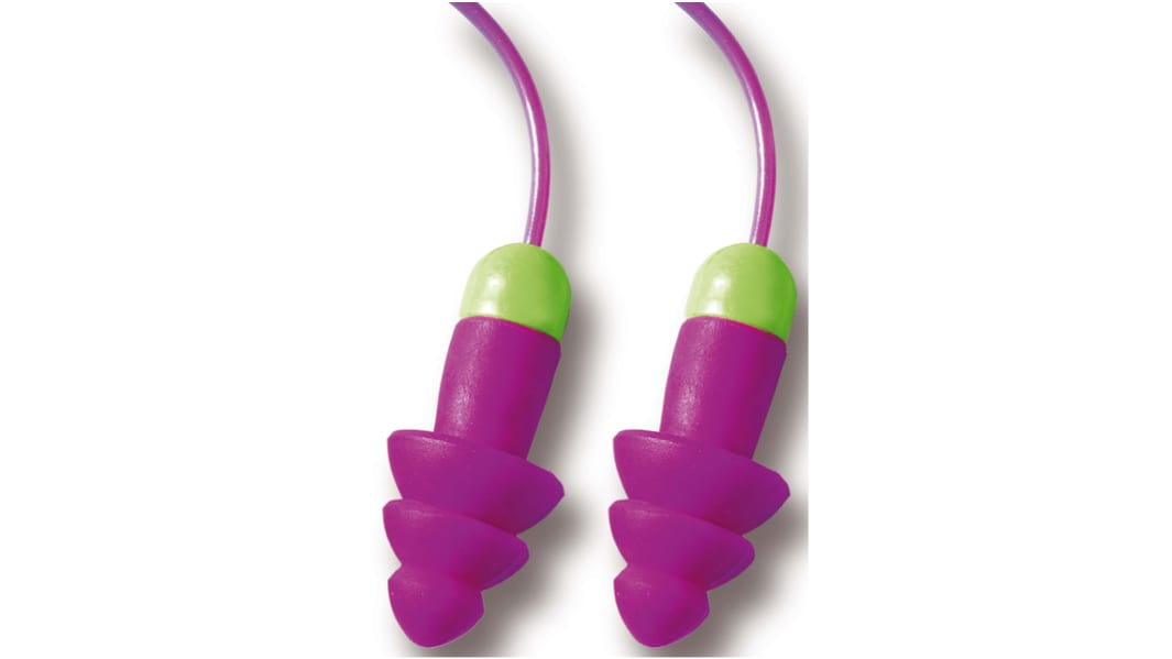 Moldex  Mehrweg Gehörschutzstöpsel EN352,  Elastomer Lila, SNR 29dB, 50 Paar