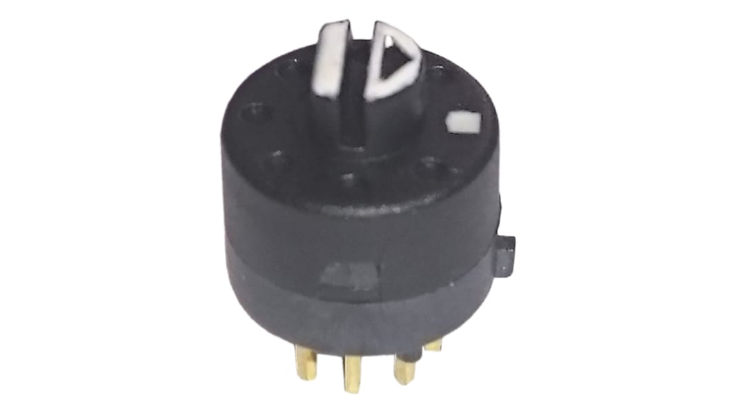 Lorlin, 3 Position Rotary Switch, 500 mA, PCB Pin
