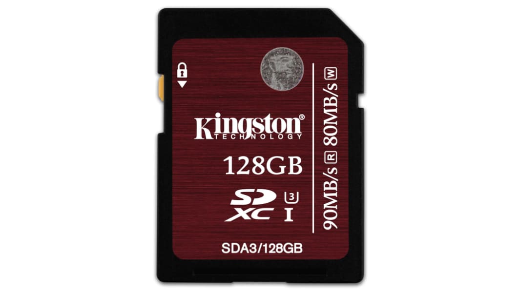 Kingston 128 GB SDXC SD Card, Class 10