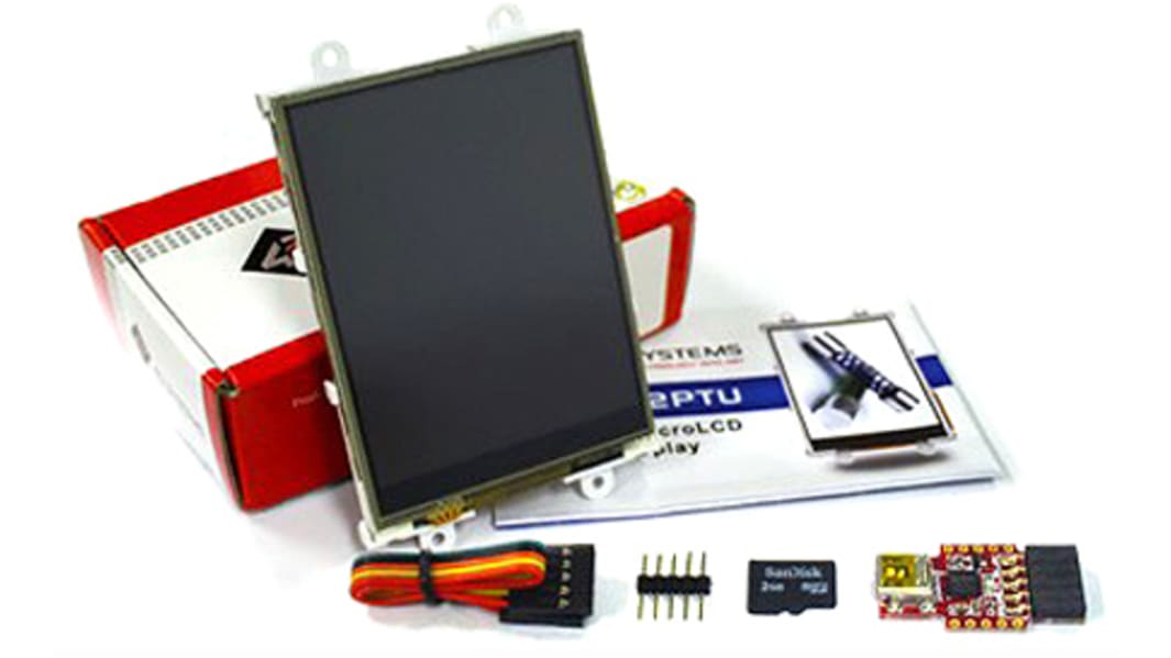 Kit de démarrage pour écran LCD couleur 4D Systems, 3.2pouce, 240x320pixels écran tactile