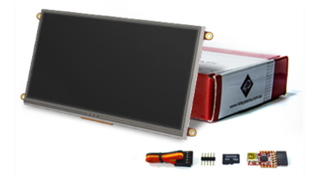 Kolorowy wyświetlacz LCD 7cal Transmisywny TFT 800 x 480pikseli Tak 4D Systems Rezystywny