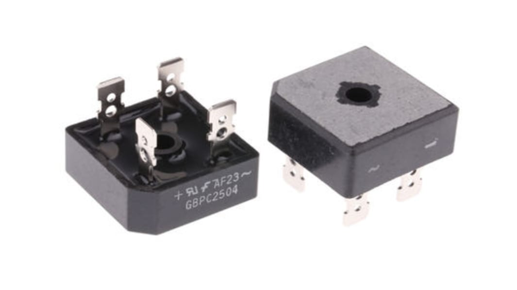 Pont redresseur Monophasé, 35A, 200V, 4 broches, GBPC 4L