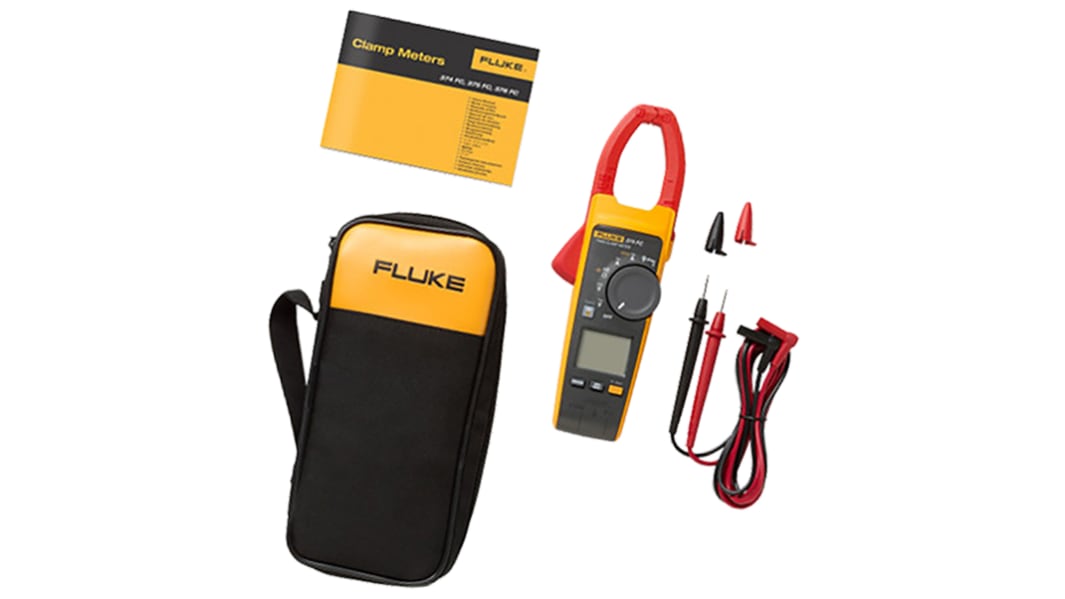 Fluke 374 FC Clamp Meter Bluetooth, 600A dc, Max Current 600A ac CAT III 1000V