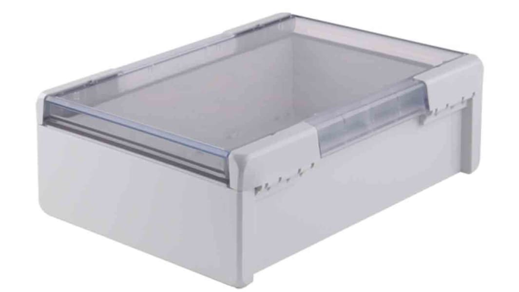 Caja Bopla de Policarbonato Gris claro, 284 x 364 x 120mm, IP66, IP68