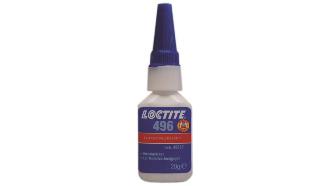 Loctite 496 Sekundenkleber Cyanacrylat Flüssig transparent, Flasche 20 g