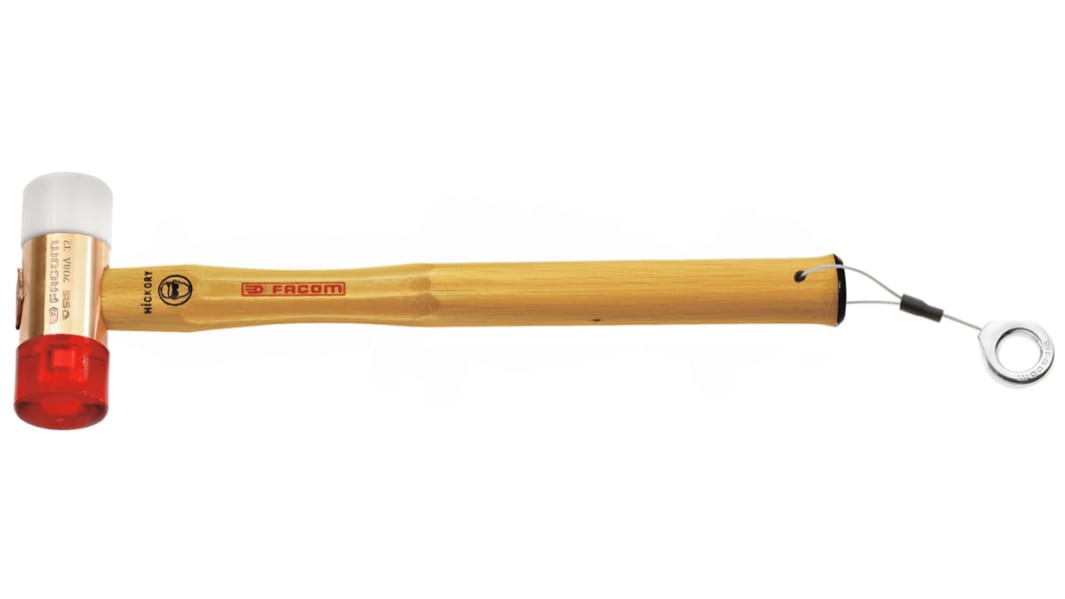 Facom Schonhammer, 370g, Aluminium, mit Ersatz-Schlagflächen, Ø 40.0mm