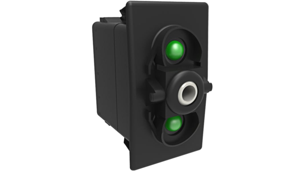 Interrupteur à bascule DPST On-Off-On, lumineux, 20 A