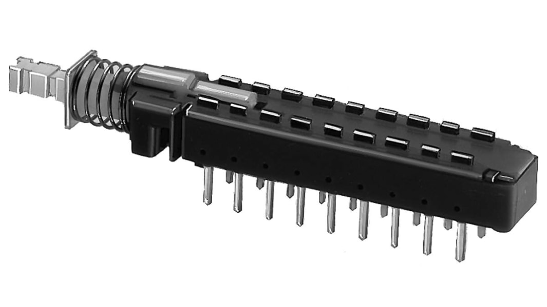 KNITTER-SWITCH 押しボタンスイッチ, ラッチ, 6PDT, 1 A PCB