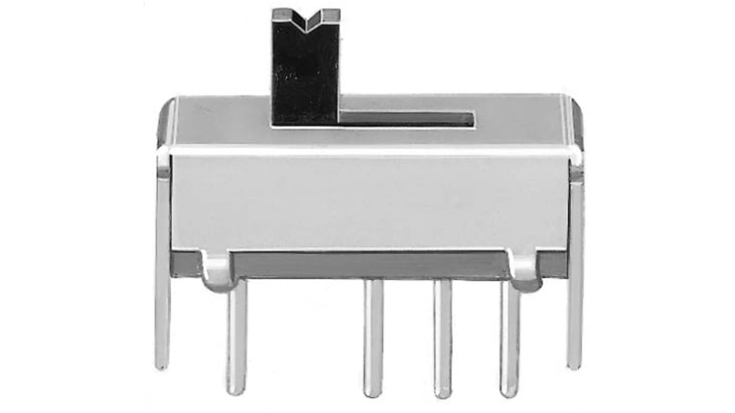 KNITTER-SWITCH スライドスイッチ, 300 mA @ 30 V dc, PCBマウント