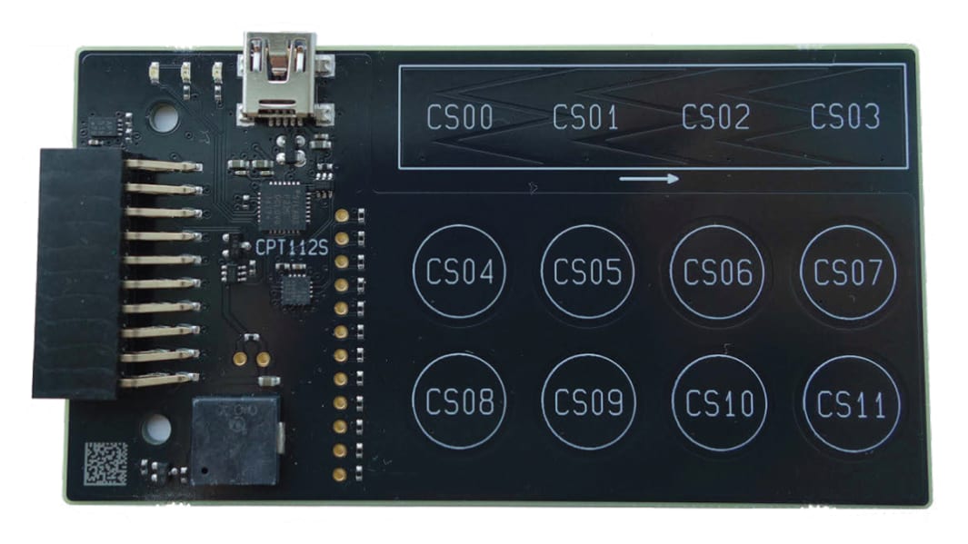 Silicon Labs 12-pad Capacitive Touch Evaluation Board for CPT112S