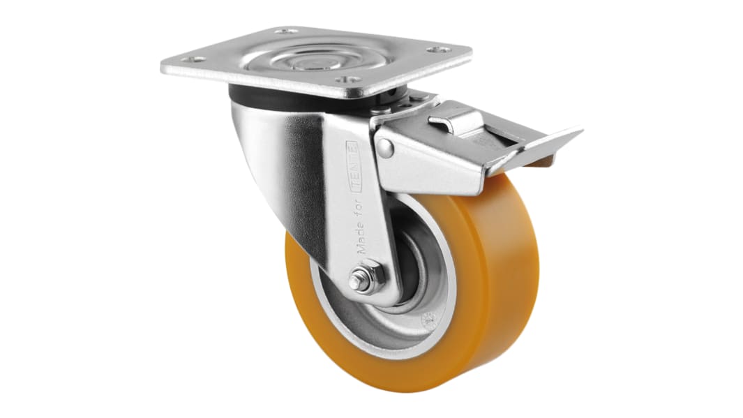 Roulette industrielle Pivotant avec frein Tente, Ø 100mm, 300kg