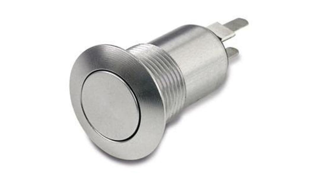 Otto Push Button Switch, Latching, Panel Mount, SPST, 28 V dc, 115V ac, IP64, IP68S, IP69K