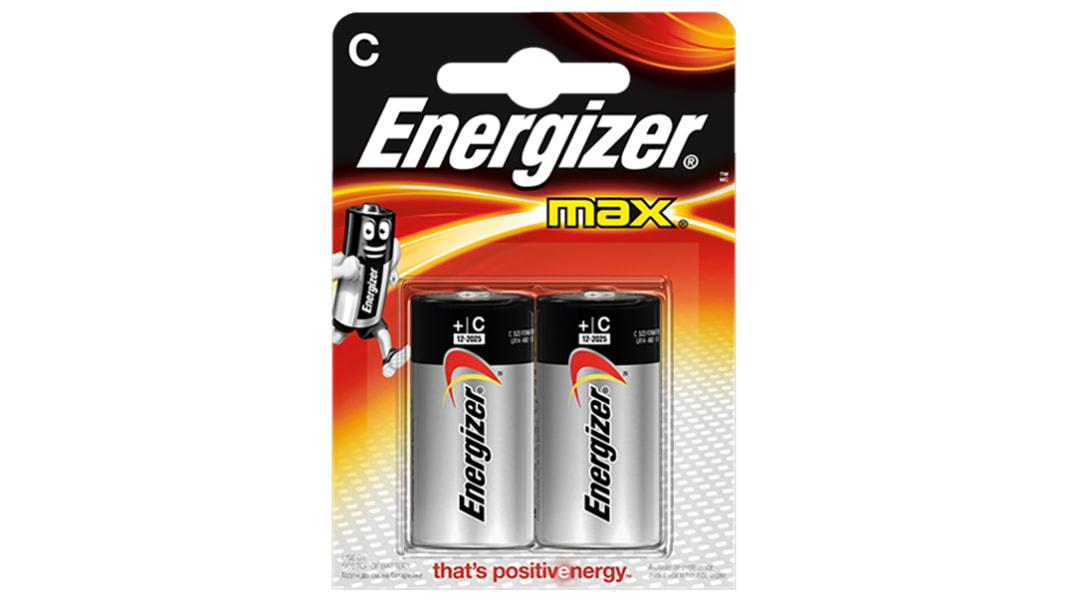 Pilas C alcalina, Energizer MAX, 1.5V, 8Ah, terminación