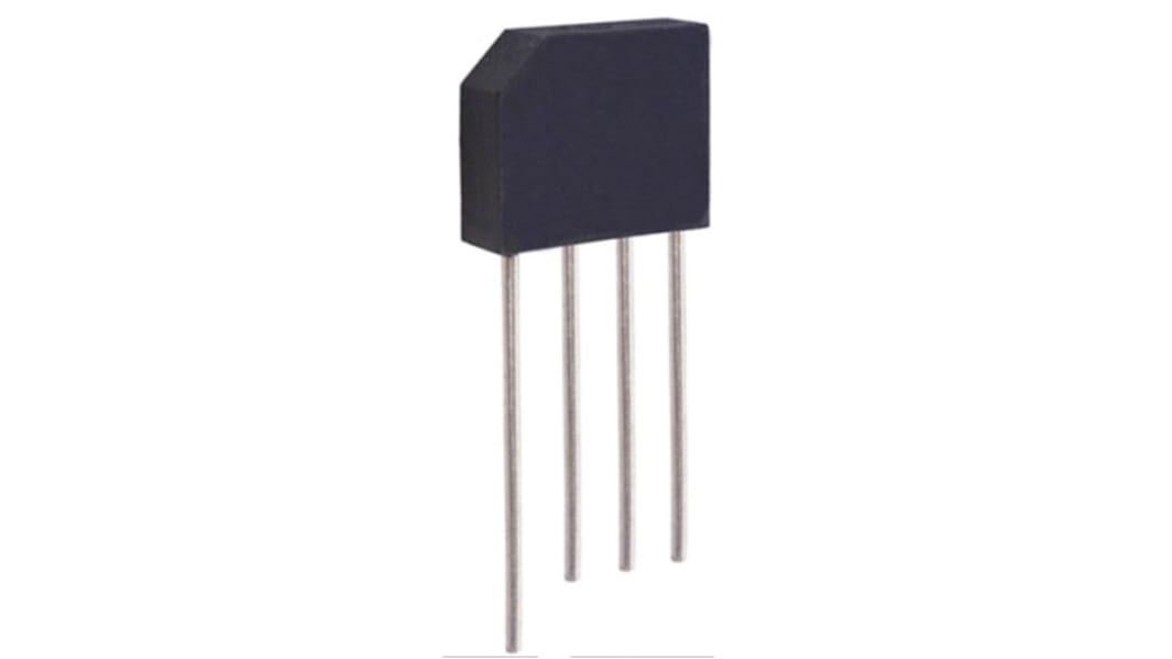 HY Electronic Corp Brückengleichrichter, 1-phasig 3A 600V THT 1.1V KBP 4-Pin 10μA Siliziumverbindung