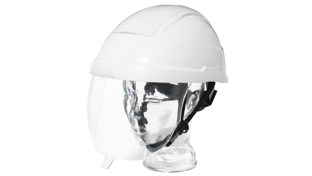 Casque avec écran intégré pour électricien Penta en ABS Blanc