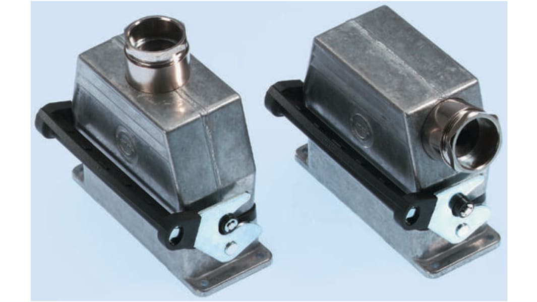 EPIC H-B Heavy Duty Power Connector Hood, 24 Contacts, PG29 Thread, Side Entry