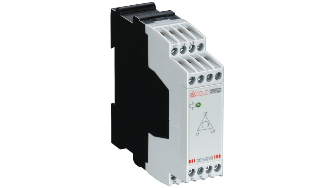 Dold Phase Monitoring Relay, 3 Phase, DPDT, DIN Rail
