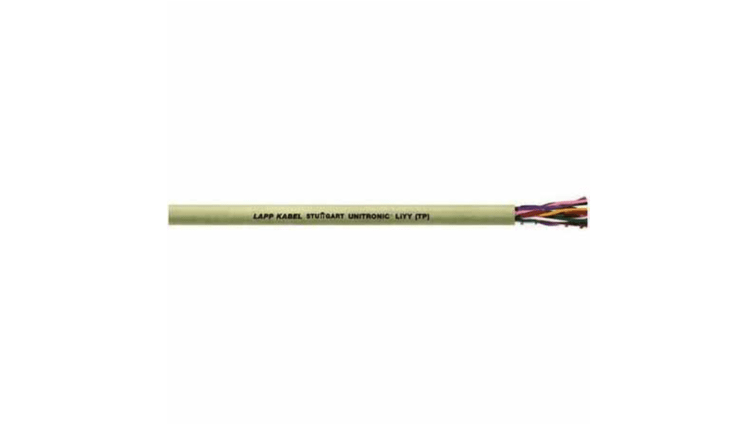 Lapp UNITRONIC Series Data Cable, 4 Pairs, 8 Cores, 0.25 mm², Unscreened, 23 AWG, 100m, U/UTP Shield, LiYY Cable