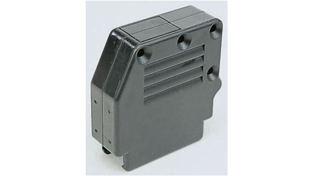 Capot Sub-D Amphenol Communications Solutions série 863093C, 9 contacts, en Thermoplastique boîtier E Coudé, Droit