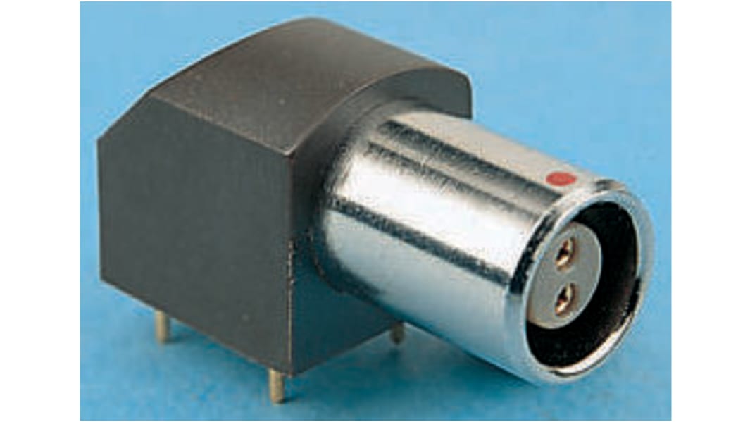 LEMO Circular Connector, 2 Contacts, Panel Mount, Socket, Female, 1S Series