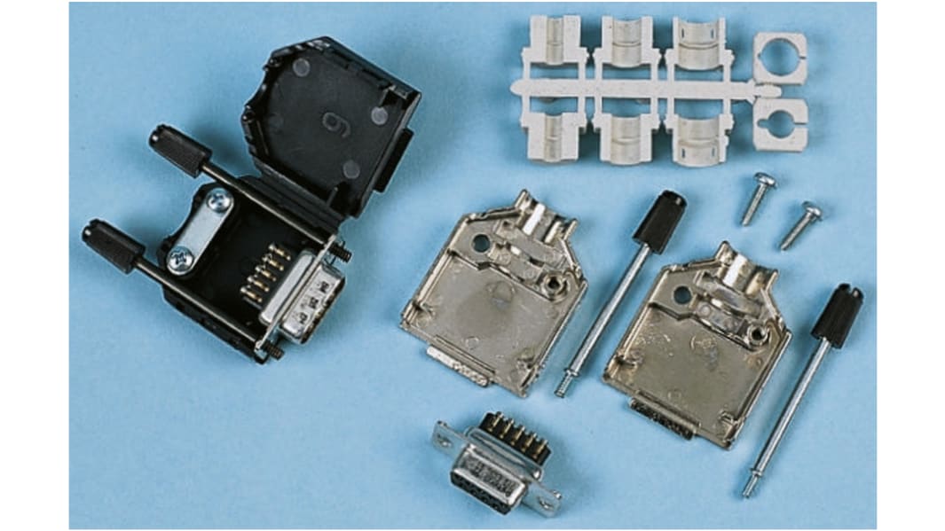 Conector D-sub Amphenol Communications Solutions, Recto, Montaje en Panel Mount, Macho, Terminación Terminal roscado,