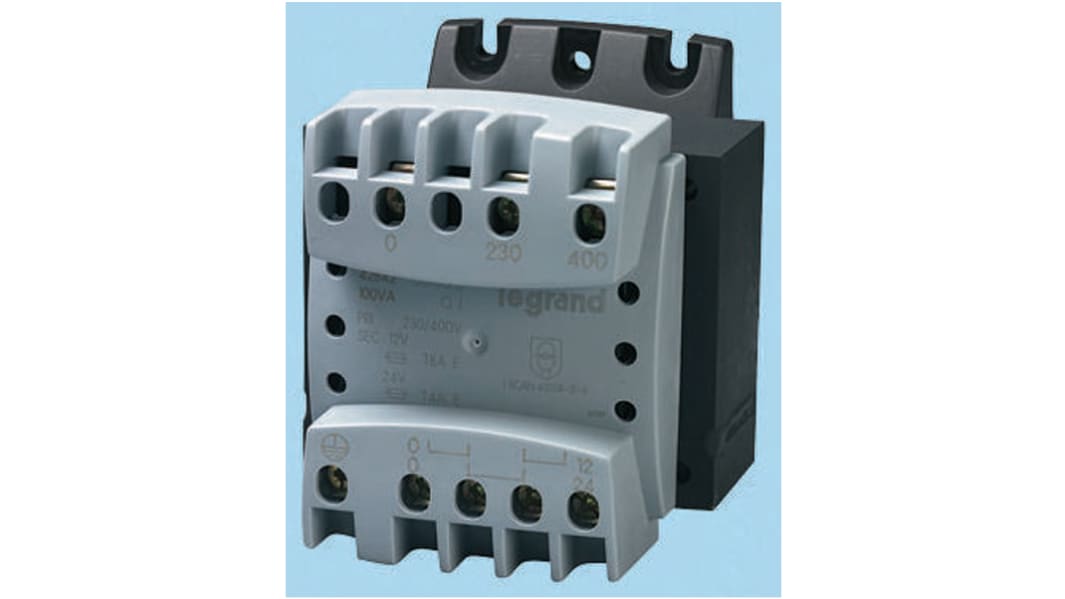Legrand Transformator für Chassismontage 230 → 400V 115 → 230V / 310VA 1-Ausg. DIN-Schiene 115 x 106 x