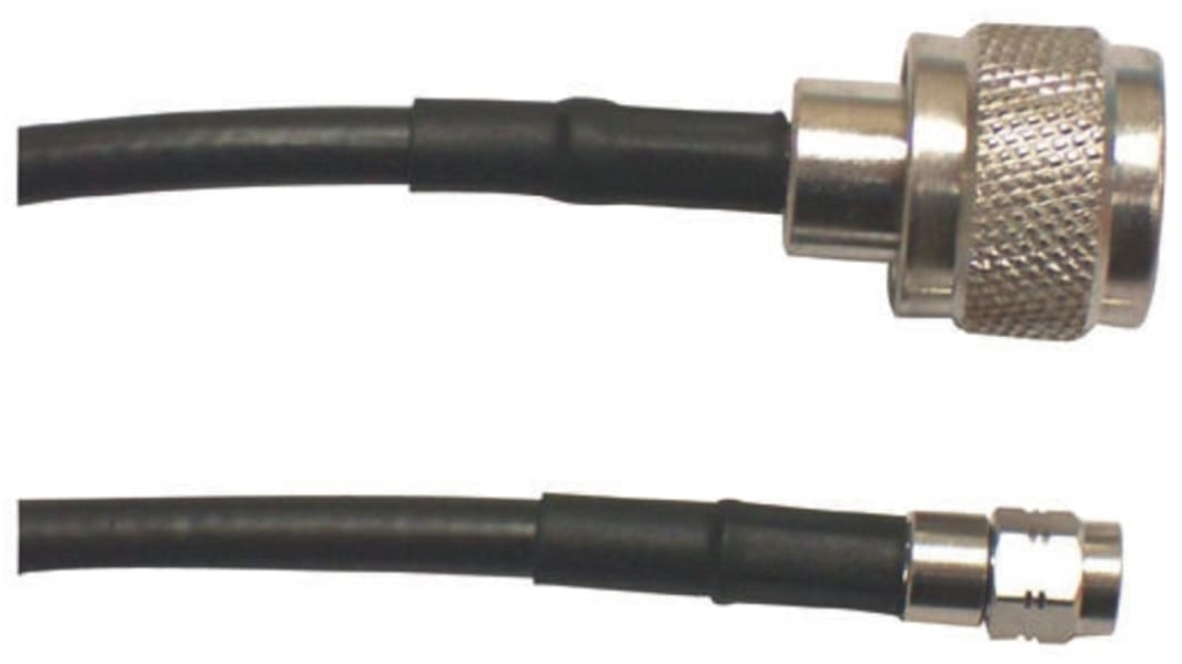 Radiall Male N Type to Male SMA, 500mm, RG223 Coaxial, Terminated50 Ω