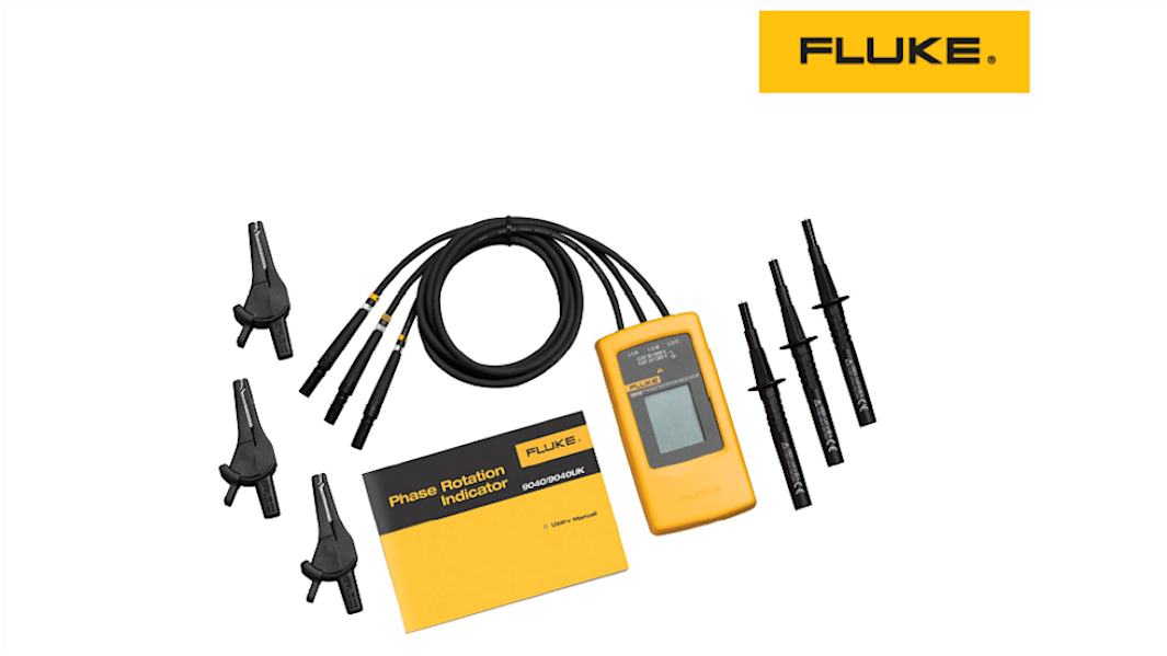 Tester di rotazione di fase Fluke 9040, LCD, CAT III 600V, CAT IV 300V, 400Hz max