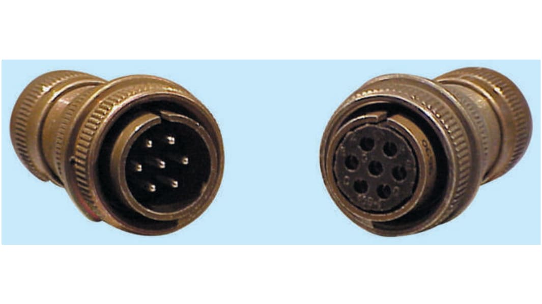 Connettore circolare MIL Maschio Glenair, Ad angolo diritto, 5 poli, Maschio, Montaggio su cavo