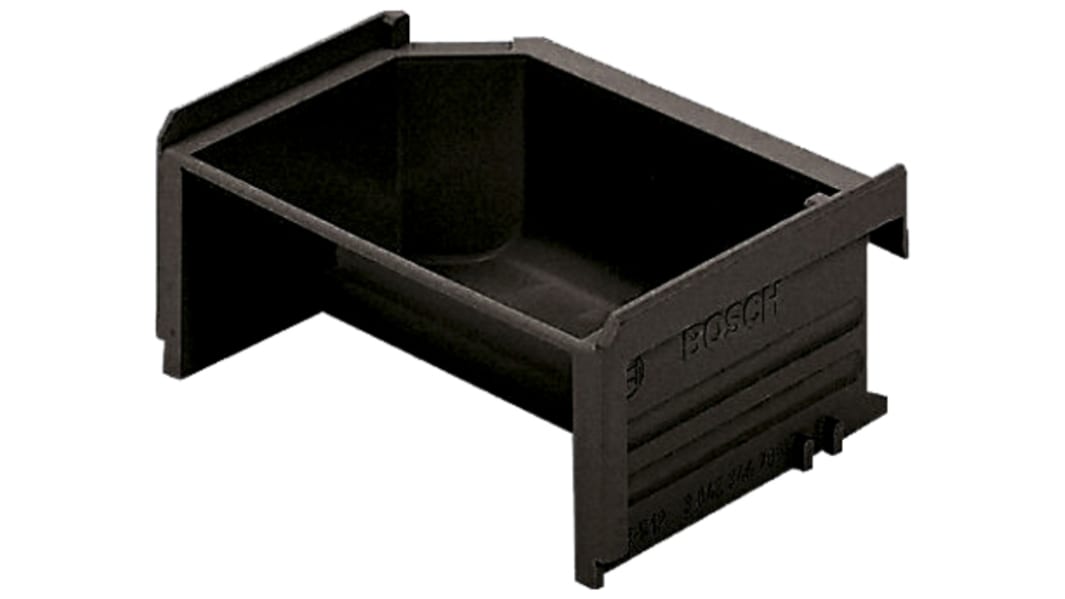 Bosch Rexroth Plastic Storage Bin, 173mm x 123mm x 50mm, Black
