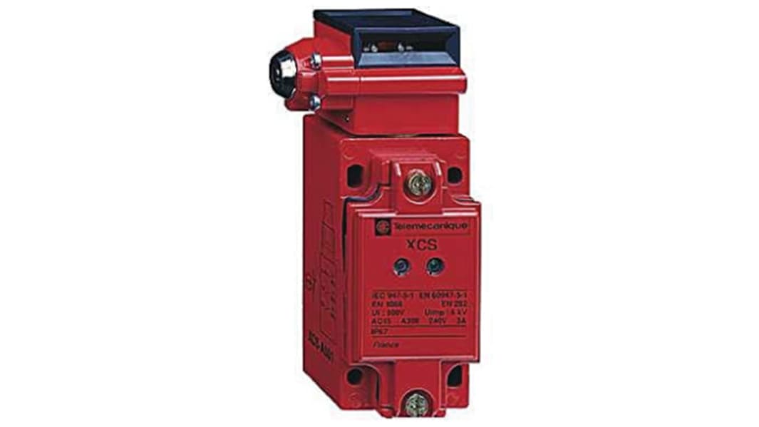Telemecanique Sensors XCSB Safety Interlock Switch, 2NC/1NO, Keyed, Zinc Alloy