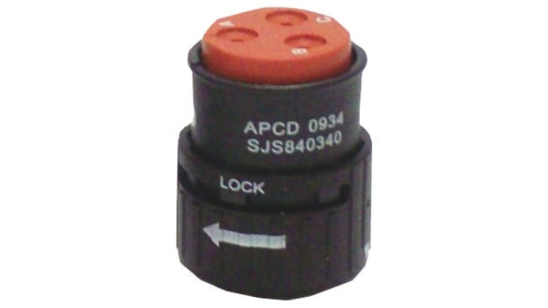 Amphenol Luminus QuickConnect 5 Rundsteckverbinder Stecker 2-polig / 5.0A, In-Line Montage, Klemmanschluss