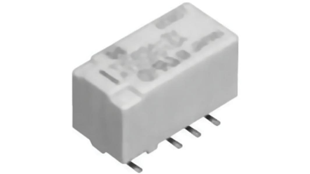 Panasonic Surface Mount Latching Signal Relay, 3V dc Coil, 2A Switching Current, DPDT