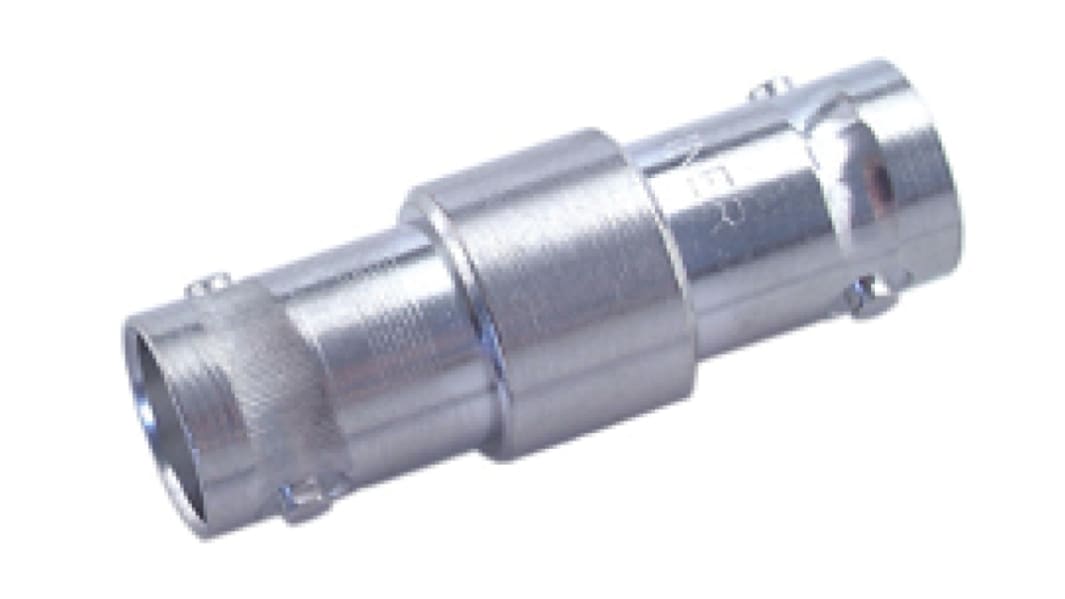 Adaptador de RF Huber+Suhner 31_BNC-75-0-1/133_NE 75Ω, Hembra Recto BNC a Hembra BNC, 1GHz Normal Bronce blanco