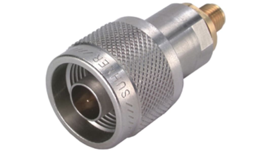 Huber+Suhner Straight 50Ω RF Adapter N Plug to SMA Socket 18GHz