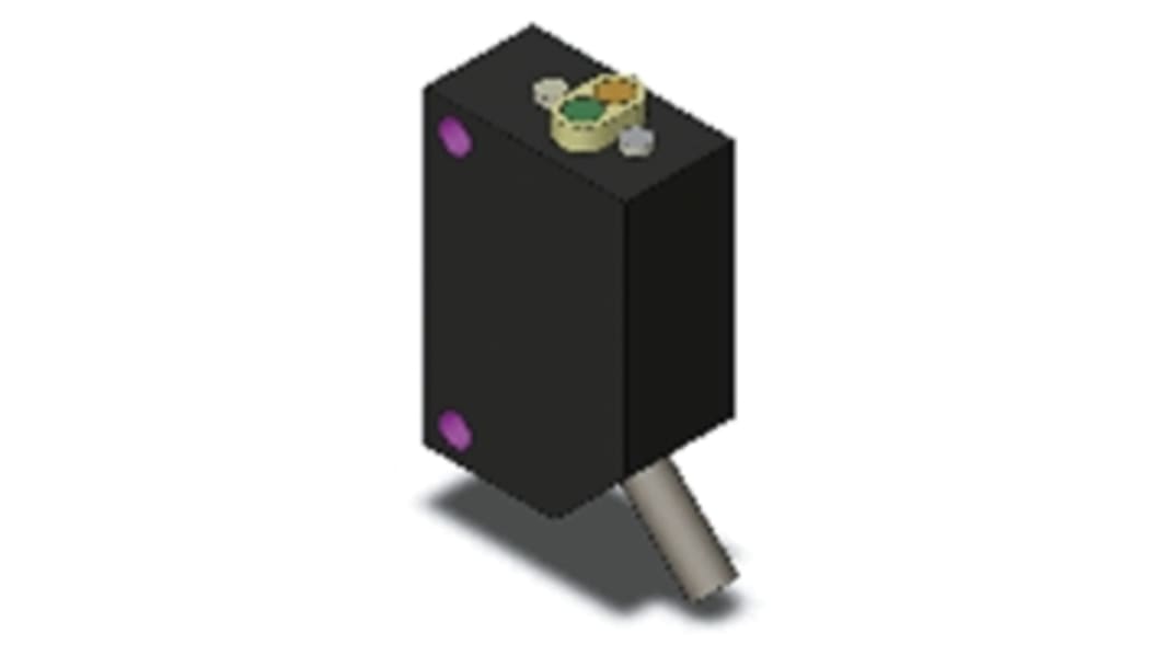 Omron E3Z Kubisch Entfernungssensor, Hintergrundunterdrückung, Bereich 200 mm, PNP Ausgang, Anschlusskabel