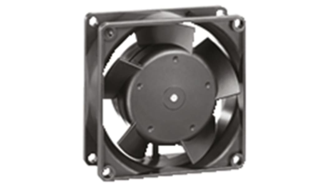 ebm-papst 8300 DC-Axiallüfter, Kugellager, 12 V dc / 2.2W, 80 x 80 x 32mm, 3000U/min, 48m³/h