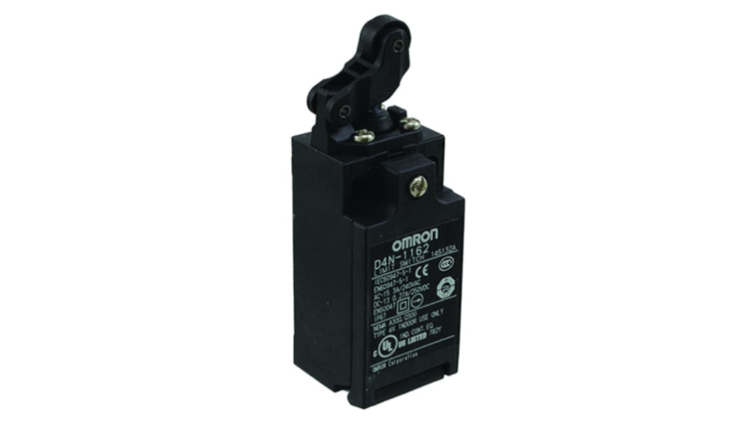 Omron D4N Rollenstößel, Rollenhebel, DPST, Schließer/Öffner, IP 67 Anschluss PG13.5
