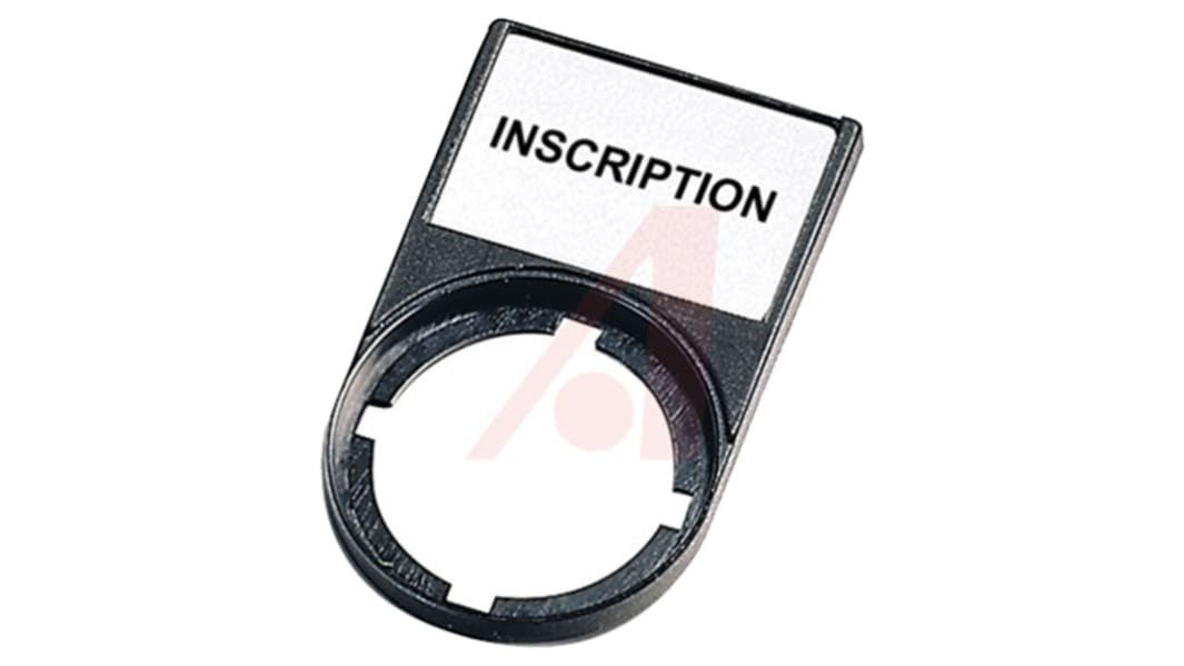 Porte-étiquette I O II. Eaton, à utiliser avec Boutons-poussoirs modulaires 22,5 mm